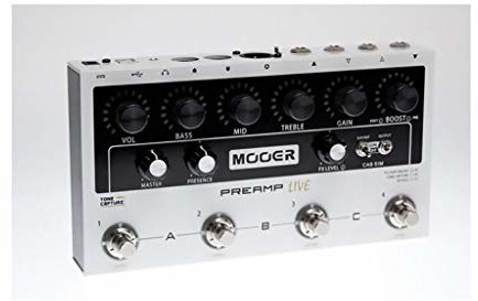 Mooer Preamp Live wielofunkcyjny pedał przedwzmacniacza PREAMPLIVE