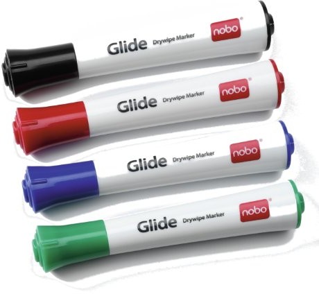 Nobo Mobile Whiteboard Marker (delikatna koronka, 4 sztuki, różne kolory) 5028252185073