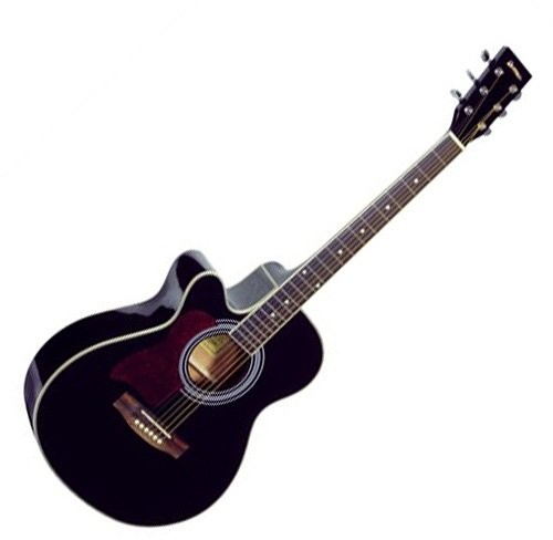 Dimavery 26231386 JK-303L Cutaway gitara czarna JK-303L Cutaway Guitar Black
