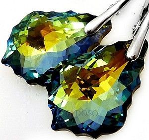Swarovski Jedyne Na Świecie! Piękne Kolczyki Nowe
