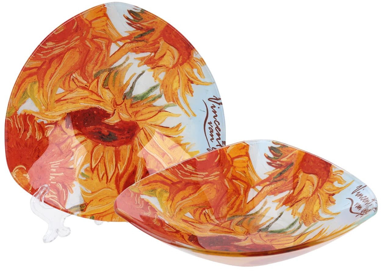 Talerz miseczka dekoracyjna V van Gogh Słoneczniki 17x17cm
