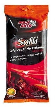 Moje Auto NASĄCZONE ŚCIERKI CZYSZCZĄCE DO KOKPITU BŁYSZCZĄCE