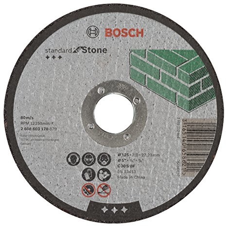 Bosch tarcza do cięcia płaski Standard for Stone C 30 S BF 22,23 MM 3,0 MM, szary 2608603178