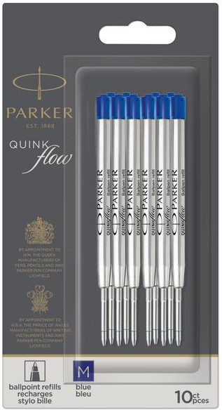 Parker Wkłady do długopisu 0.5 Parker M, niebieskie
