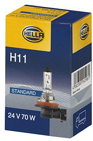 HELLA Standard H11 reflektor halogenowy lamp, 24 V 70 W, 8 GH 008 358 241 8GH 008 358-241