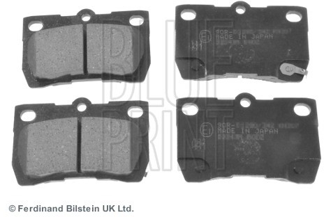 BLUE PRINT Zestaw klocków hamulcowych, hamulce tarczowe ADT342178