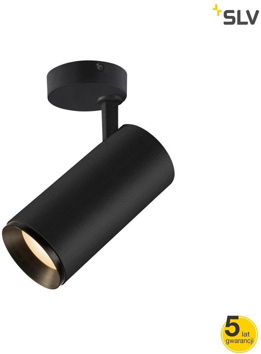 Spotline SLV NUMINOS SPOT DALI L wewnętrzna oprawa sufitowa natynkowa LED czarna/czarna 3000 K 60° 1004588) SLV 1004588