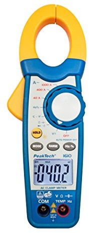 PeakTech P 1610 - Amperomierz cęgowy ~ 4.000 zliczeń ~ 1000 A AC z DMM P 1610
