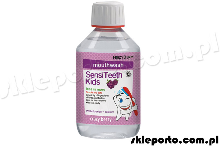 Frezyderm Frezyderm SensiTeeth Kids 250 ml płyn do płukania jamy ustnej dla dzieci od 3 lat