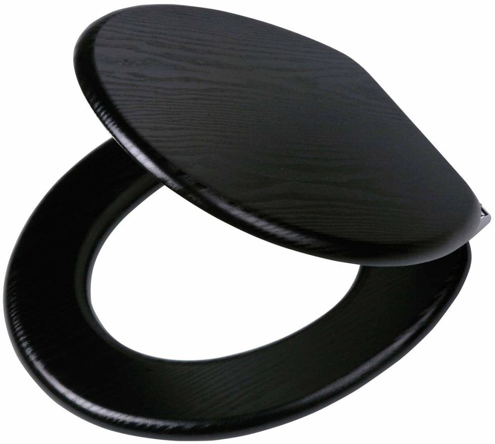 Coram Tiger Deska wolnoopadająca Blackwash, MDF, czarna, 252030746