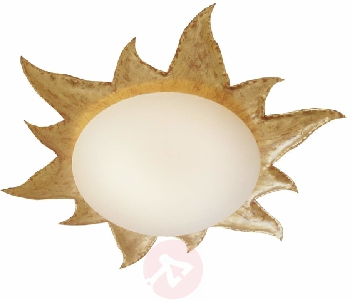 J. Holländer Złota lampa sufitowa NOVA GOLD