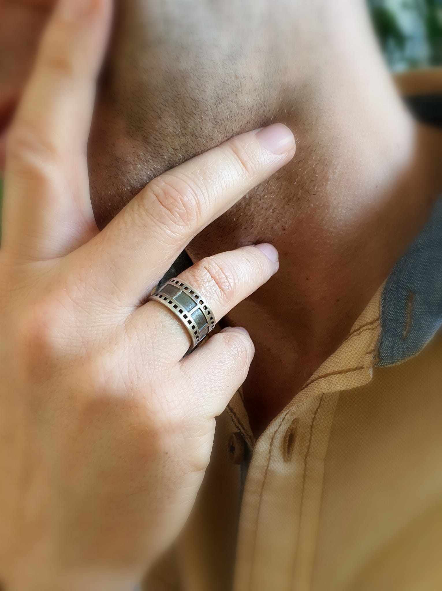 Venus Galeria Klisza - pierścionek srebrny szary