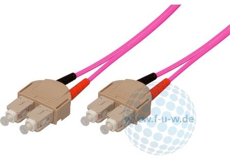 Tecline 5m 50/125m SC/SC kabel optyczny 4048889022023