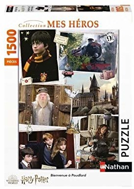 Nathan Puzzle 1500 sztuk-Witamy w Hogwarcie/Harry'ego Pottera, 4005556878079