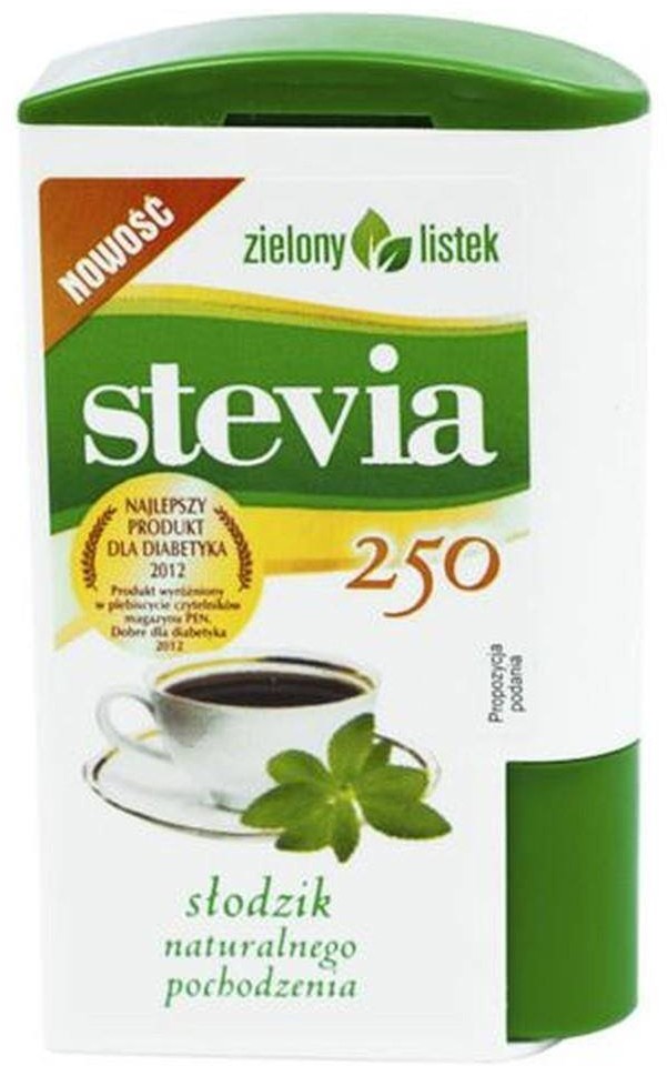 ZIELONY LISTEK (STEWIA) ZIELONY LISTEK Stevia 250 tabletek