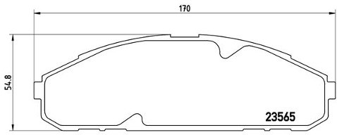 BREMBO Zestaw klocków hamulcowych, hamulce tarczowe P 56 072