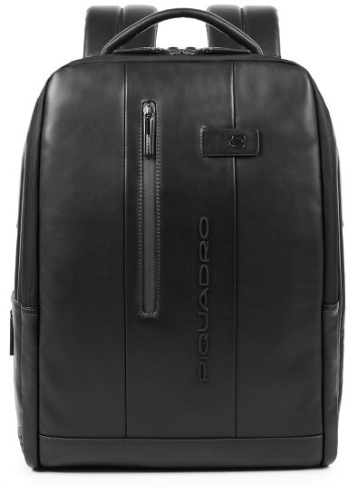 Piquadro Urban Business Plecak skórzana 41 cm przegroda na laptopa nero CA4818UB00-N