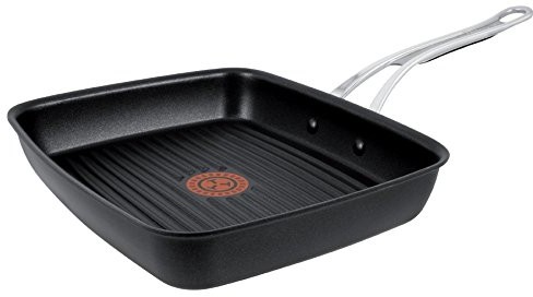 Tefal e21141 Jamie Oliver Premium Series odlew aluminiowy Induction patelnia do grillowania (23 x 27 cm) czarna E2114174