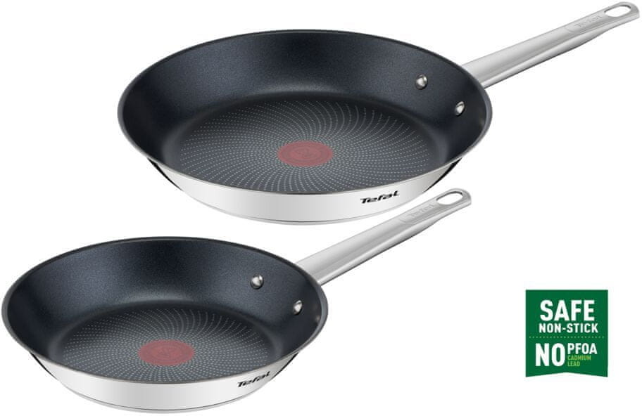 Tefal zestaw patelni Cook Eat 24/28 cm B922S204