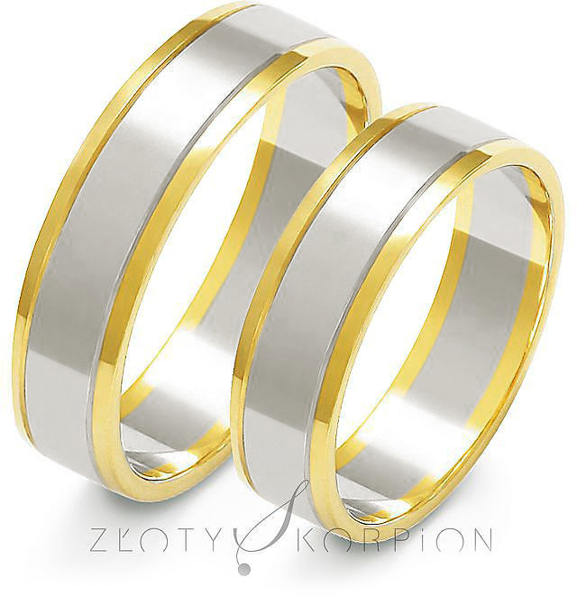 Złoty Skorpion Obrączki ślubne Złoty Skorpion wzór Au-A-209 Au-A-209