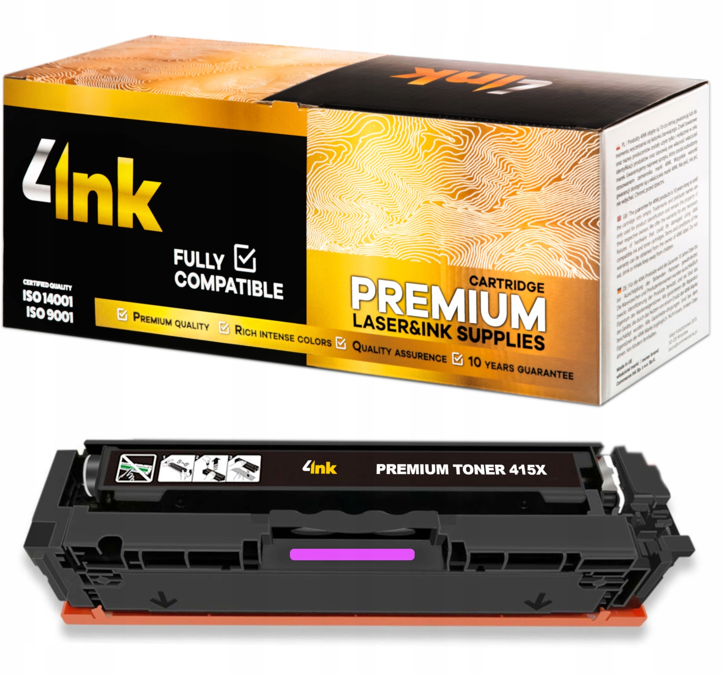 Toner 4INK / Hp 415X / W2033X / Premium / Magenta