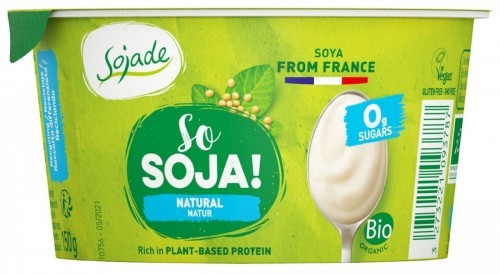 Sojade PRODUKT SOJOWY NATURALNY NIE ZAWIERA CUKRÓW BEZGLUTENOWY BIO 150 g -