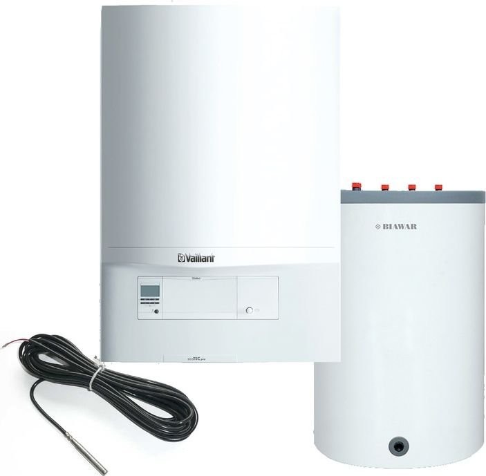 Vaillant pakiet VC ecoTEC pro 186 + Vulcan 100 l stojący + czujnik temp c.w.u 0010021900-VK100S