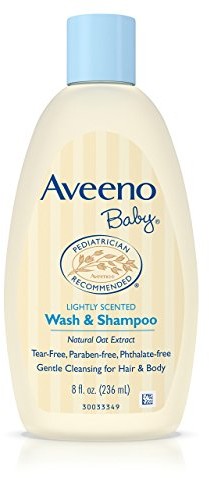 Aveeno Baby aveeno Baby Wash & szampon, delikatnie Scented, 8 ounce (Pack of 2) 381370036654