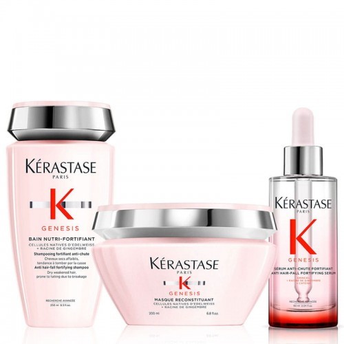 Kerastase Genesis zestaw do włosów grubych lub suchych | szampon wzbogacony, maska, serum 3236