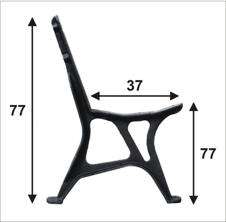 Inny NOGA DO ŁAWKI MIEJSKA NR2, 5 DESEK NOGA MIE 2