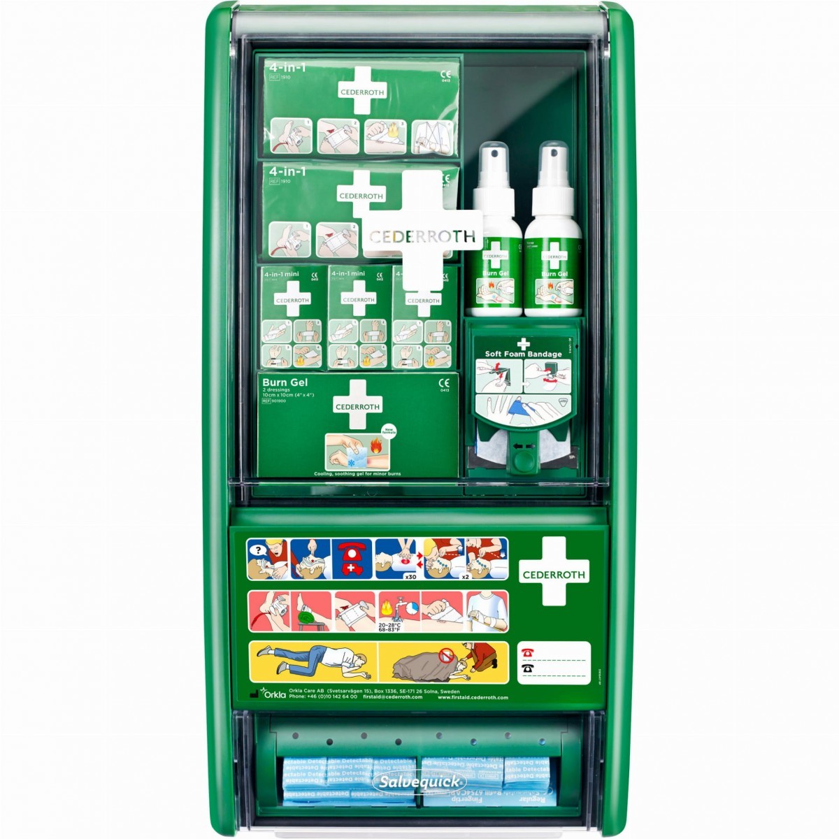 Cederroth First Aid & Burn Station apteczka do opatrywania ran i oparzeń 490960