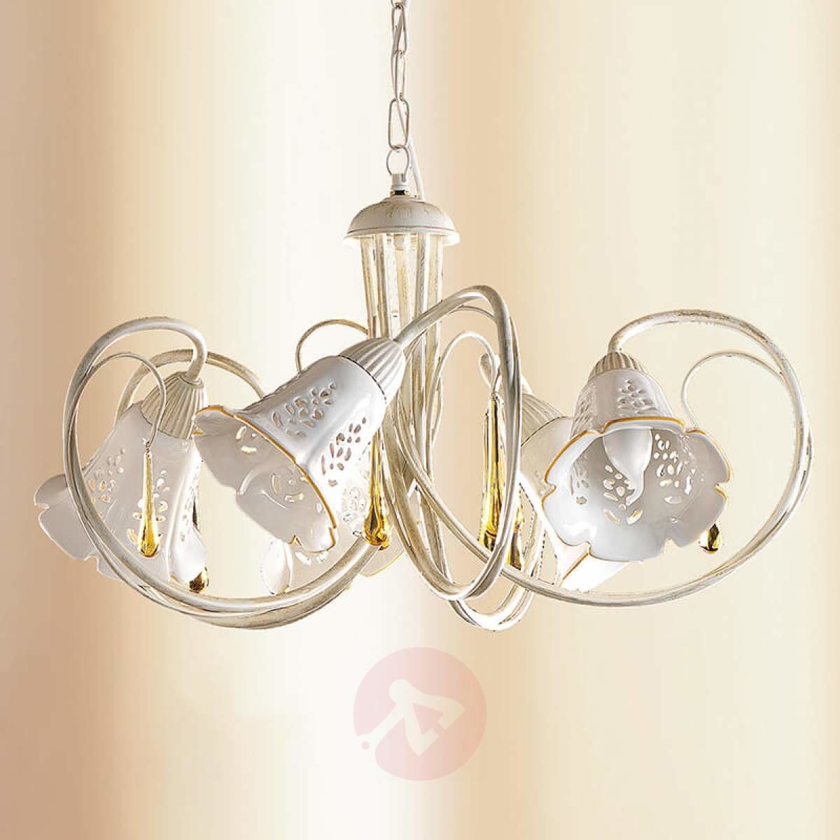 Ceramiche Gocce  wygięta ceramiczna lampa wisząca