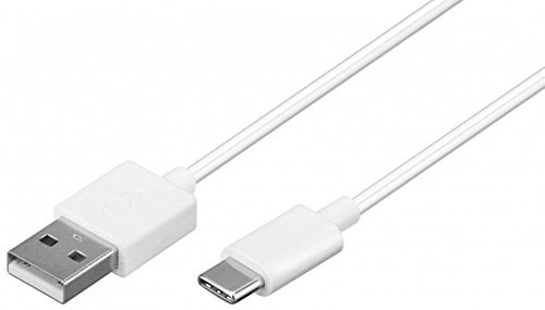 Goobay USB-C kabel do ładowania smartfonów i tabletów w różnych kolorach i długościach, 1m, biały 45563