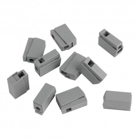 DEGSON 10 sztuk szybkozłączki oświetleniowe zaciskowe 0.2-2.5mm 450V 24A z przyciskiem VDE UL DGN 4180 10-DG222-8.0-01P