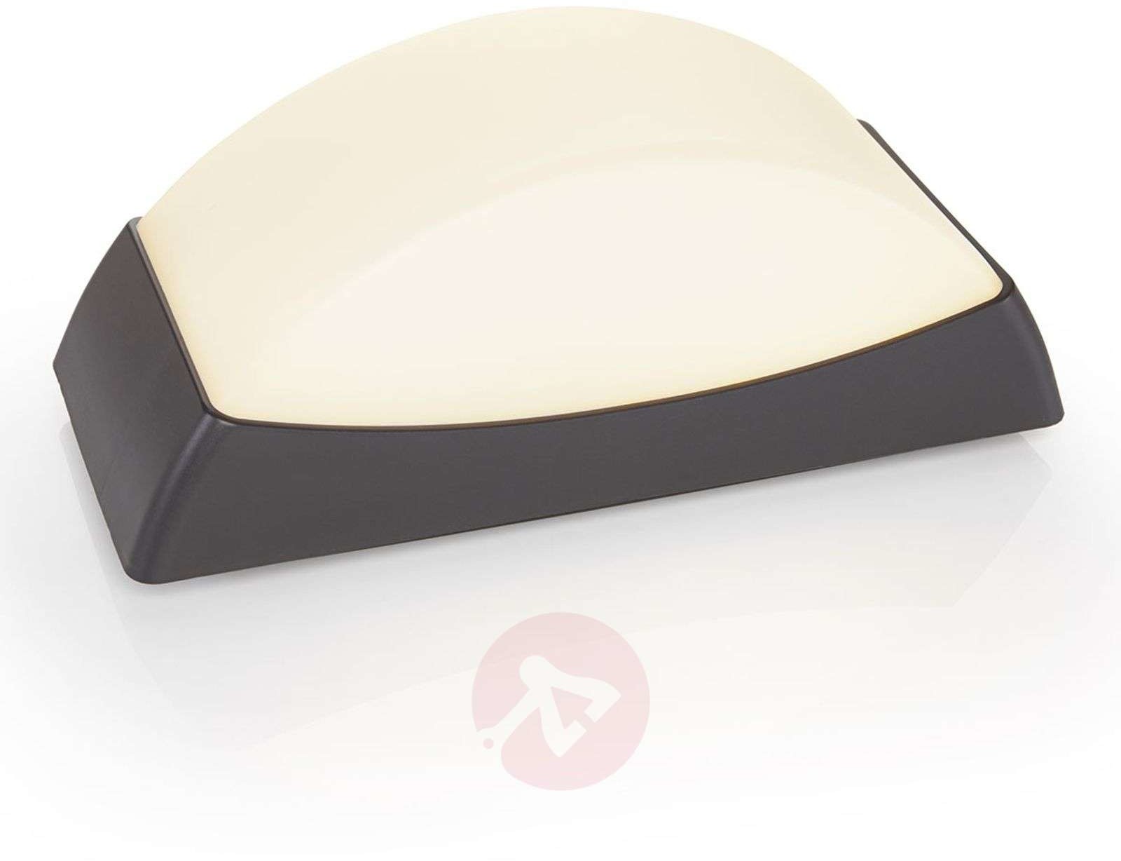 Lampenwelt Kinkiet zewnętrzny LED Alaxey, IP65, ciemnoszary