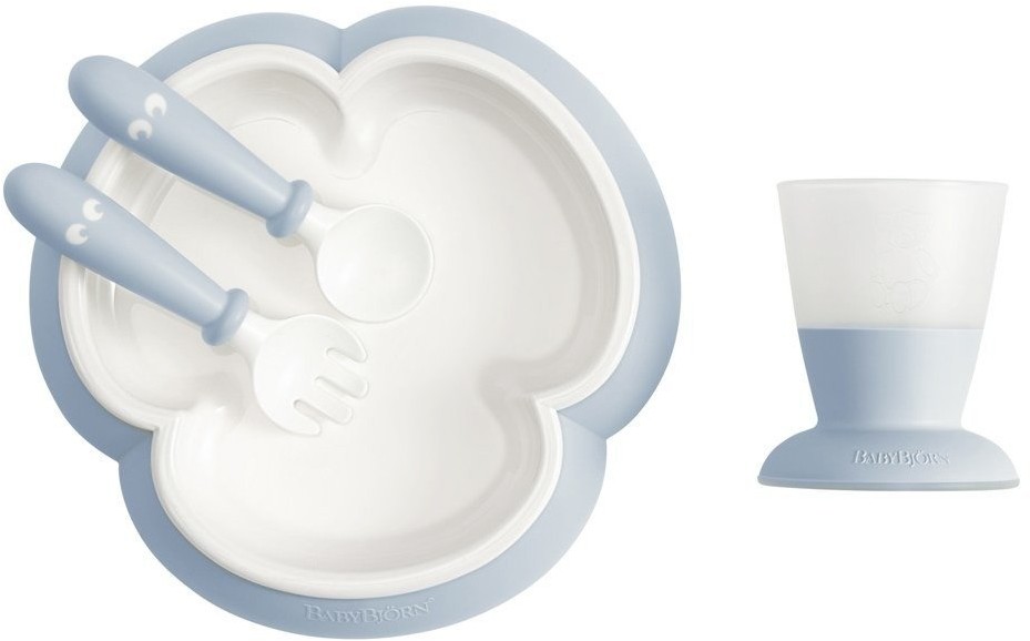 Baby Bjorn Zestaw do karmienia, Powder Blue
