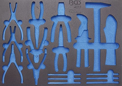 BGS 3/3 4011-5 szuflada do wózka warsztatowego na szczypce i młotki, pusta, 1 sztuka