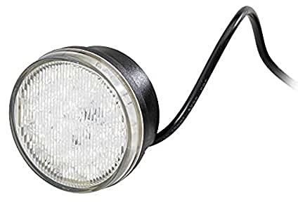 HELLA 2BE 980 691-001 LED-Światła do jazdy w dzień - 12V - okrągły - Zabudowa - Kolor szkła reflektora: przezroczysty - Kolor świecenia LED: żółty/biały - Przewodu: 2500[mm] - z przodu 2BE 980 691-001