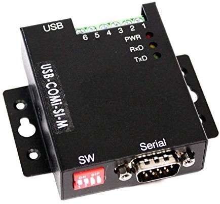 Cablematic cablem atic  USB RS-422 RS485 vscom w przeliczeniu na 1-Port DINrail usbcomisim PN01031422225121416