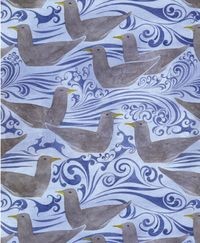 Karnet 17x14cm z kopertą Seagulls Museums & Galleries