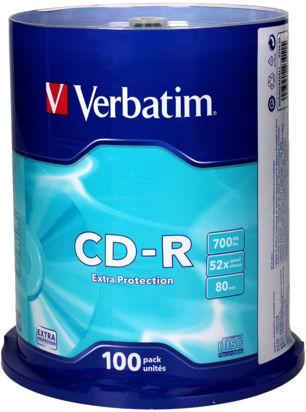 Verbatim Płyta CD-R cake(100) 52x 700MB