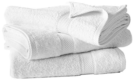 De Witte Lietaer De Witte lietaer 194875 ręcznik kąpielowy zestaw 3-częściowy, bawełna, biały, 140 x 70 cm 194875