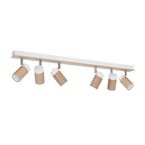 Milagro Lampa sufitowa BARON WHITE 6xGU10 MLP9011