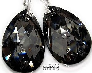 Swarovski Nowe Kolczyki Silver Night 28 Promocja