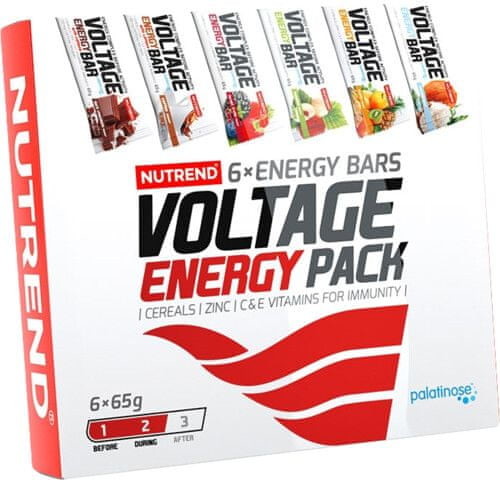Nutrend Voltage Energy Bar 6 x 65g mieszanka smaków