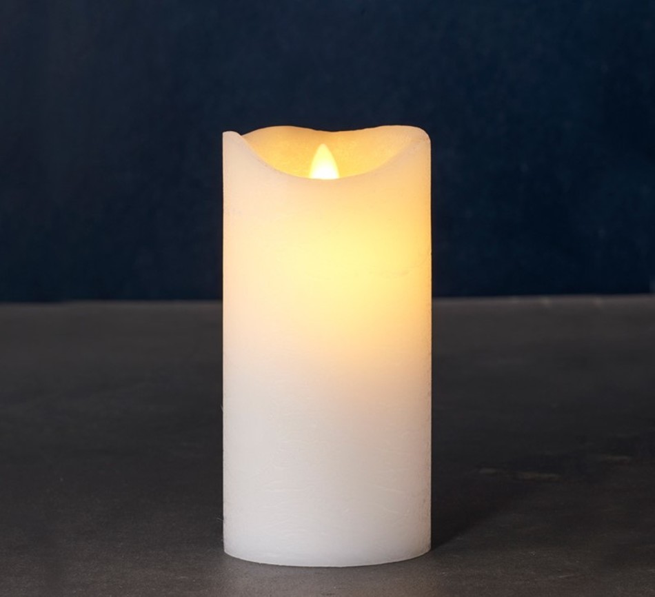 Exclusive Świeca led woskowa sara 15cm, biała