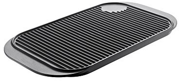 Berndes 034120 żeliwa grill blat, 48,5 x 26,5 cm, czarny 034120