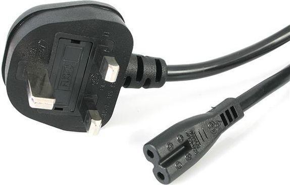 StarTech 1 m UK PLUG TO C7 POWER CORD - PXTNB2SUK1M
