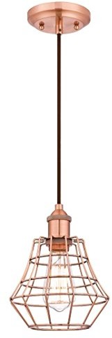 Westinghouse 6105240 lampa wisząca, a + + to E, metalu, szczotkowane miedź, 18.99 x 18.99 x 153.67 cm 6105240