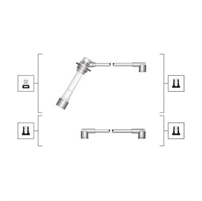 MAGNETI MARELLI Zestaw przewodów zapłonowych MAGNETI MARELLI 941319170093